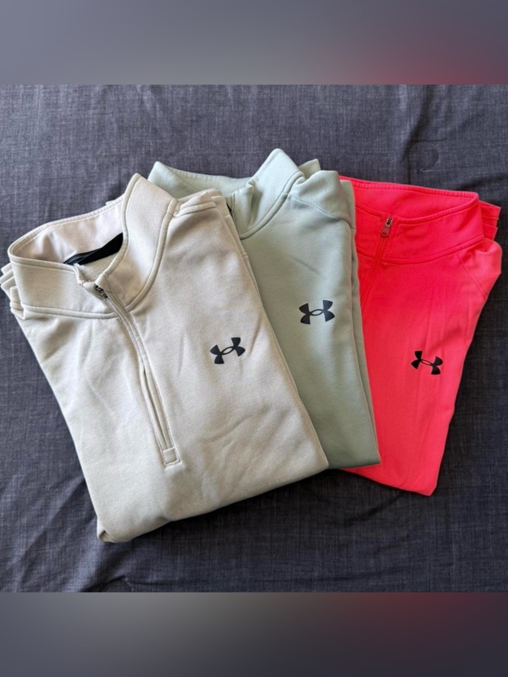 Under Armour quarter zip sweatshirt bundle.